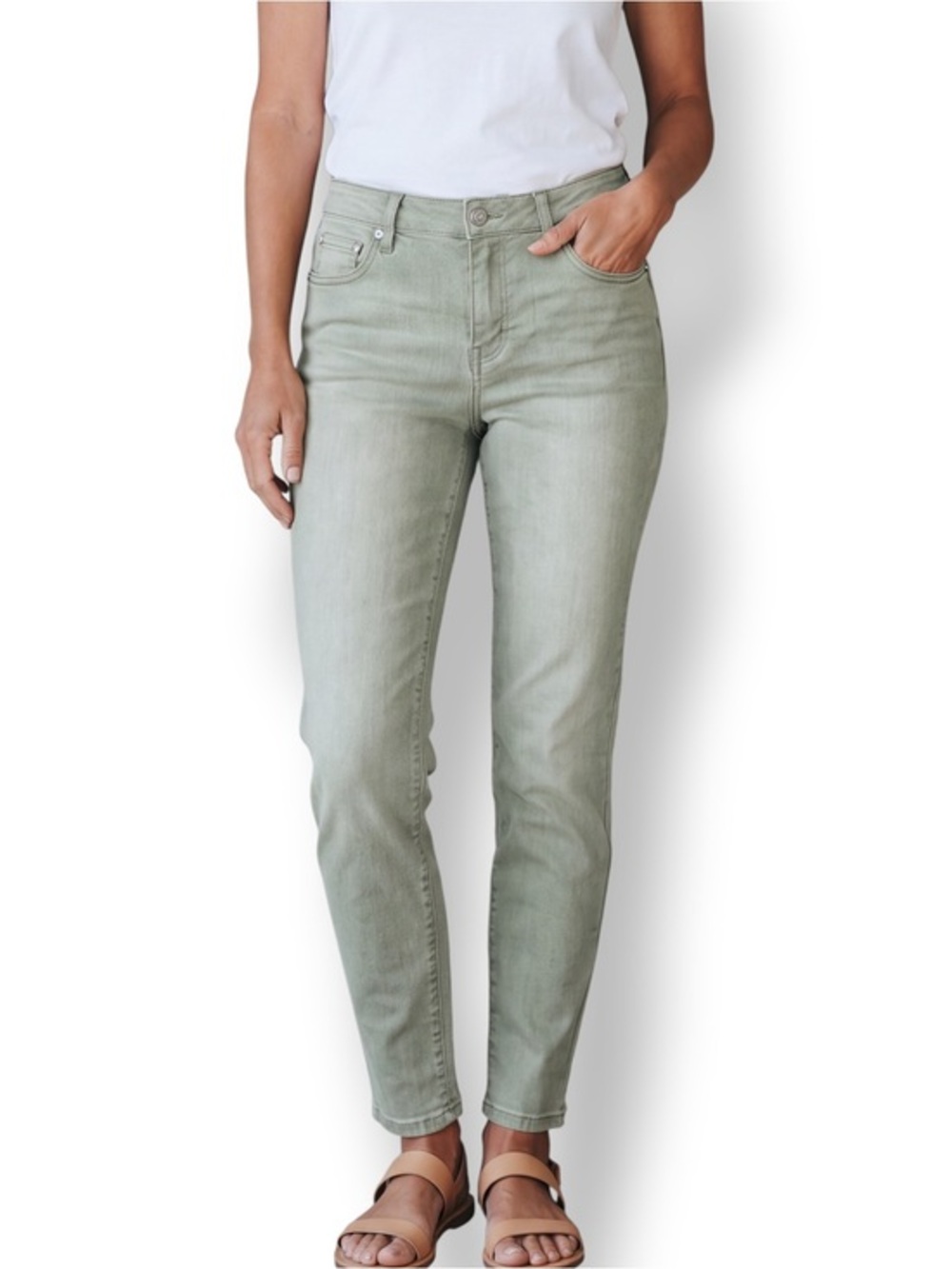 4/$20 Celebrity Pink Olive Green Skinny Jeans Junior’s Size 11x30 Stretch Denim